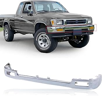 Amazon.com: CarPartsDepot Front CHROME Bumper Face Bar for 1992